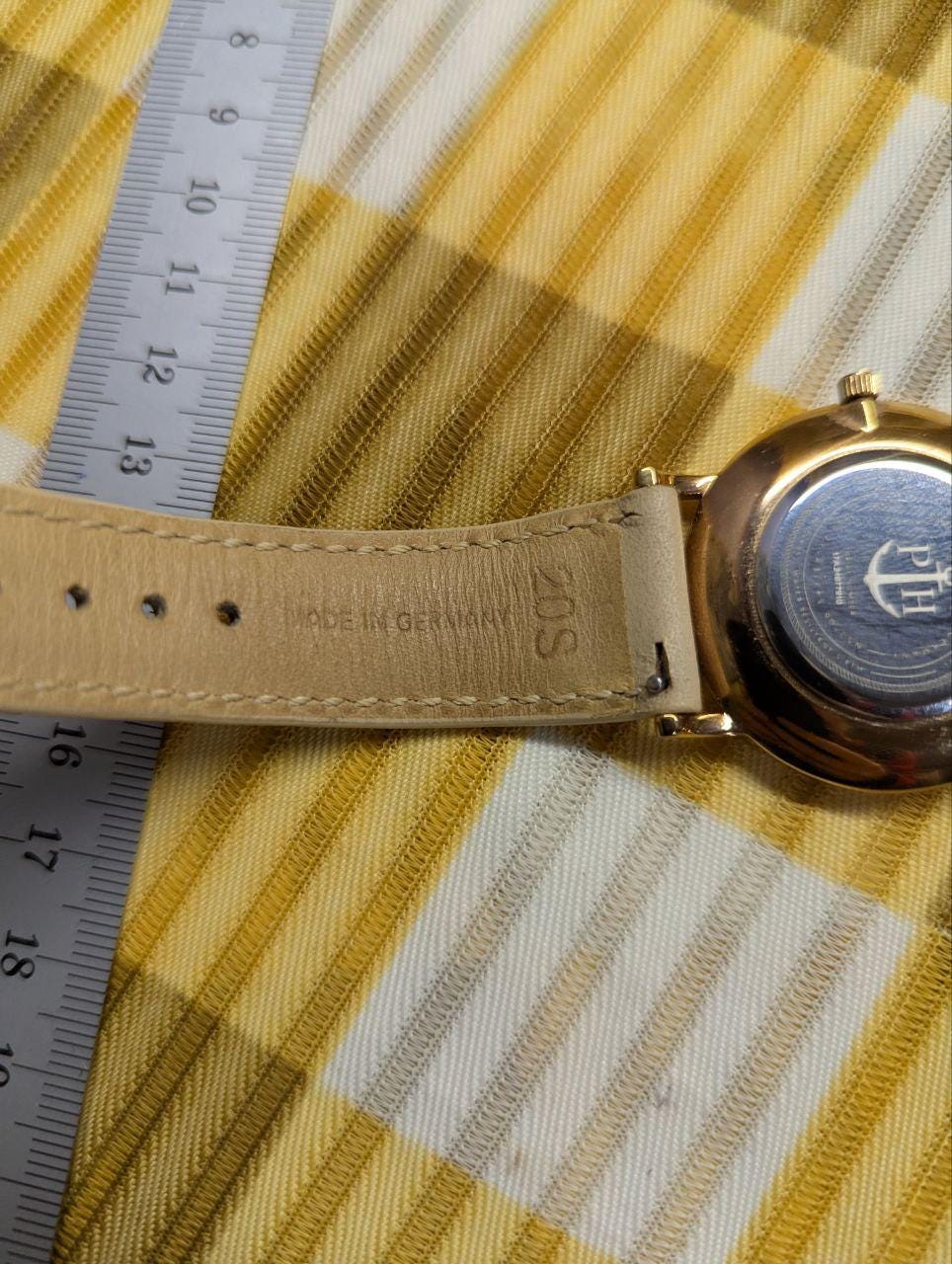 Pre-Owned Paul Hewitt Sailor Line Watch Rose Gold White Dial Leather Strap Womens Watch Authentic