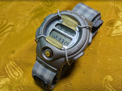Casio Baby-G BG-350 Vintage Pre-Owned Digital Watch X-treme Shock Resist Grey Velcro Strap Y2K Sport Rare.New battery