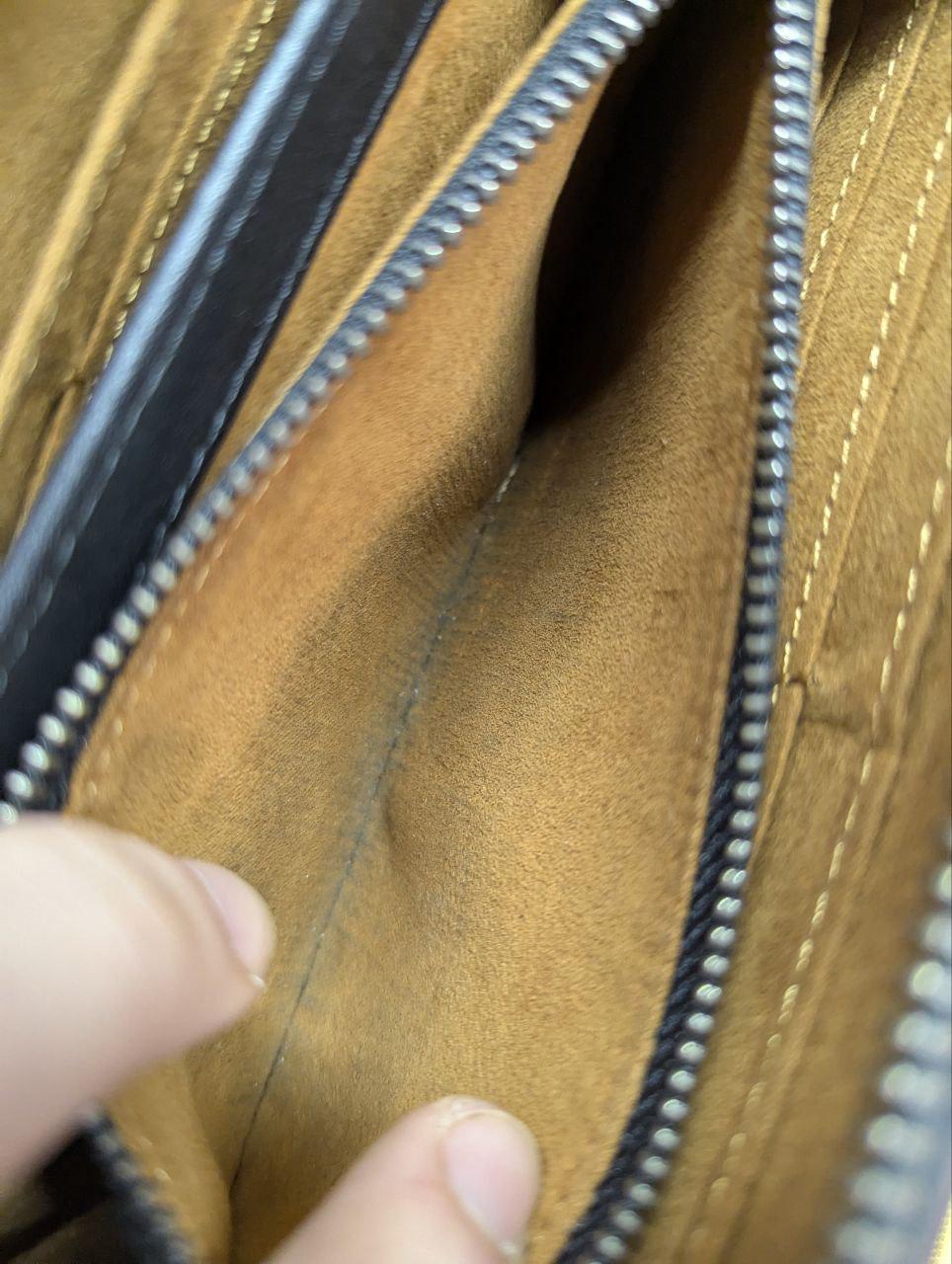 Pre-Owned Acluo Men'S Tochigi Leather Long Zip Around Wallet