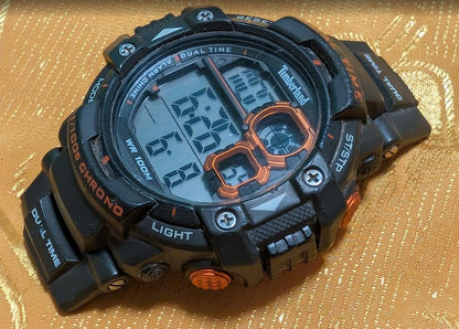 Pre-Owned Timberland 14260J Digital Watch 54mm WR100M Dual Time Sport Outdoor Watch Large Case Original Working
