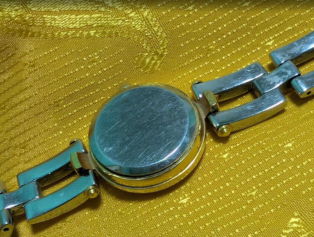 Vintage Pre-Owned Etier Women Watch Bracelet 24mm Quartz Ladies Two Tone Jewelry Watch Retro 1990s Dainty Wristwatch. New Battery Working
