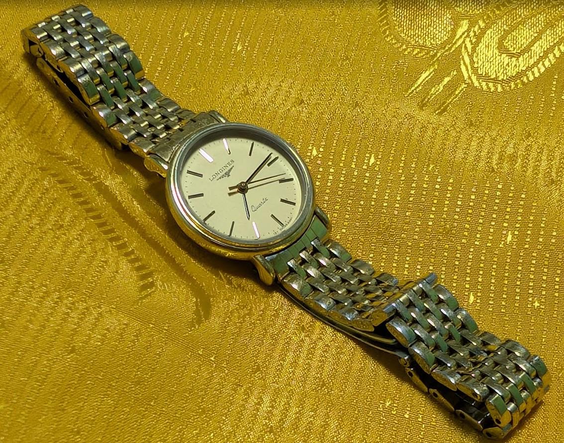 Vintage Pre-Owned Longines Quartz 9 Jewels Swiss Ladies Watch 23mm Steel Bracelet Working New Battery