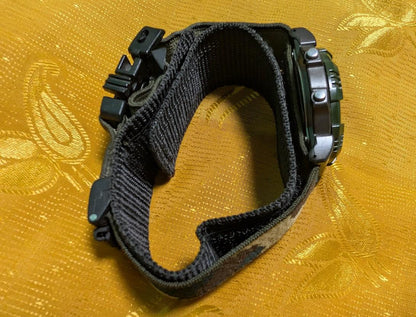 Rare Vintage Pre-Owned ALBA V041-6020 Ana Digi Military Watch 40mm Camo Strap Japan Rare Dual Display New Battery