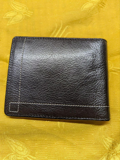 Pre-Owned Men's leather wallet COMME CA ISM, black