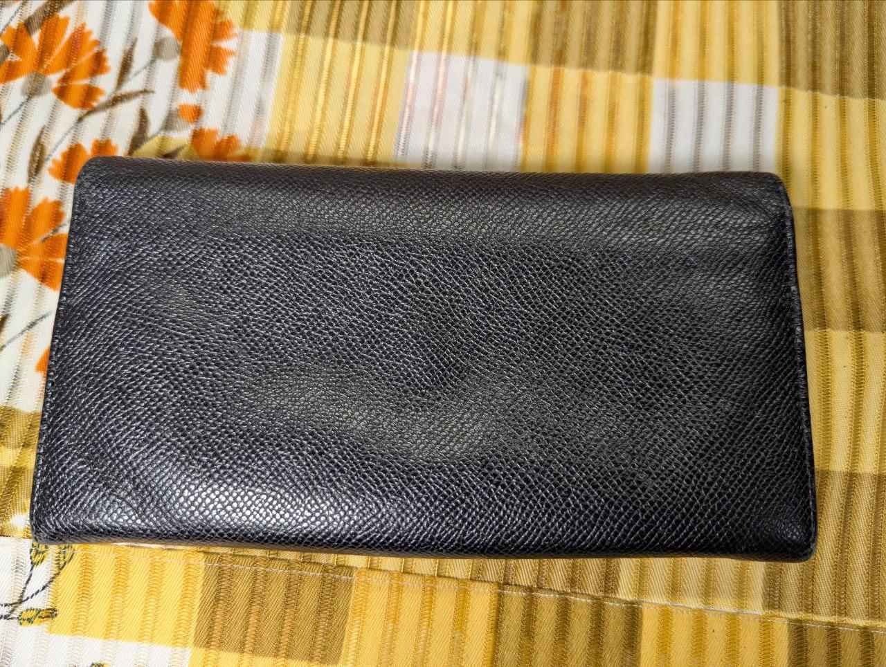 Vintage Pre-Owned Bvlgari Leather Long Wallet Black Bvlgari Bvlgari Clasp Wallet Authentic Italy