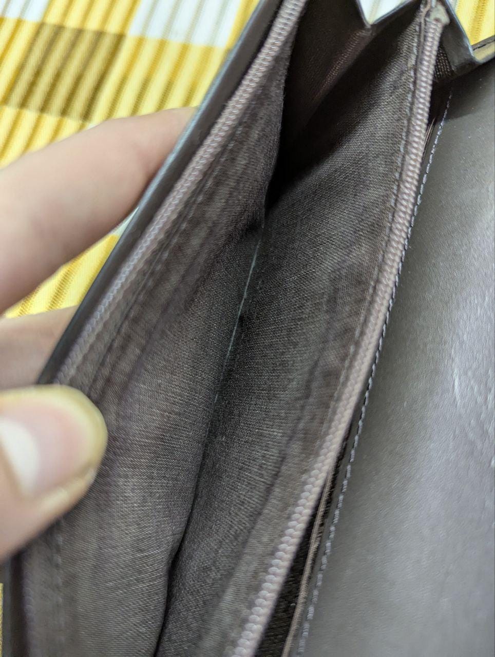 Pre-Owned Patrick Cox Long Patent Leather Designer Wallet