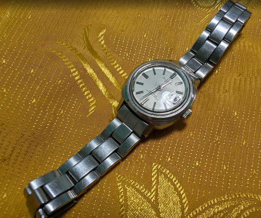 Vintage Pre-Owned Seiko Seikomatic Lady 2505-7030 Automatic Watch 25mm Original Seiko Bracelet 21 Jewels Date Working Video Japan