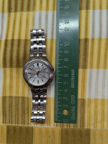 Vintage Pre-Owned Rare Citizen Attesa H410-T007627 Eco-Drive Duratect Titanium JDM Radio Controlled Watch