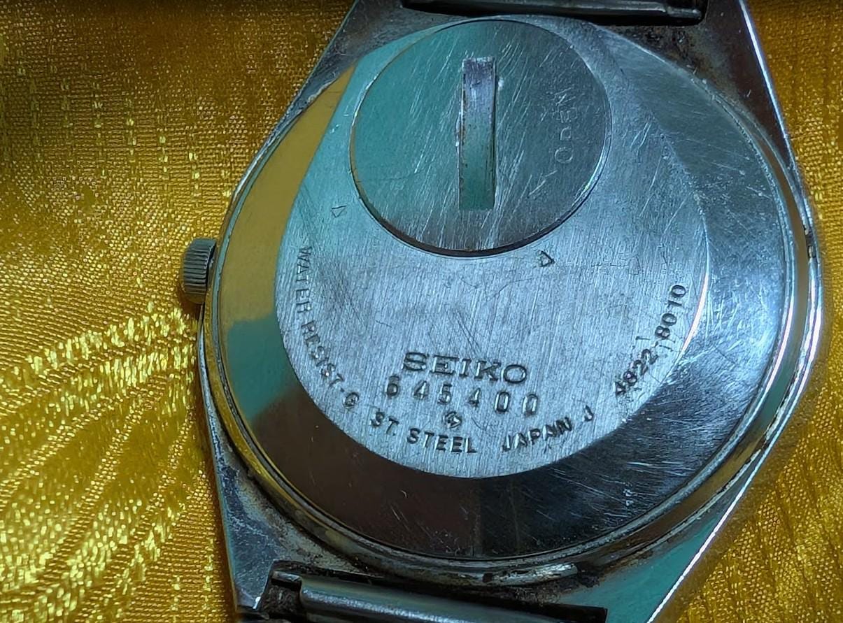 Vintage Pre-Owned Seiko King Quartz 4822-8010 Japan Watch 36mm Stainless Steel Case Date Original Bracelet Parts Restoration
