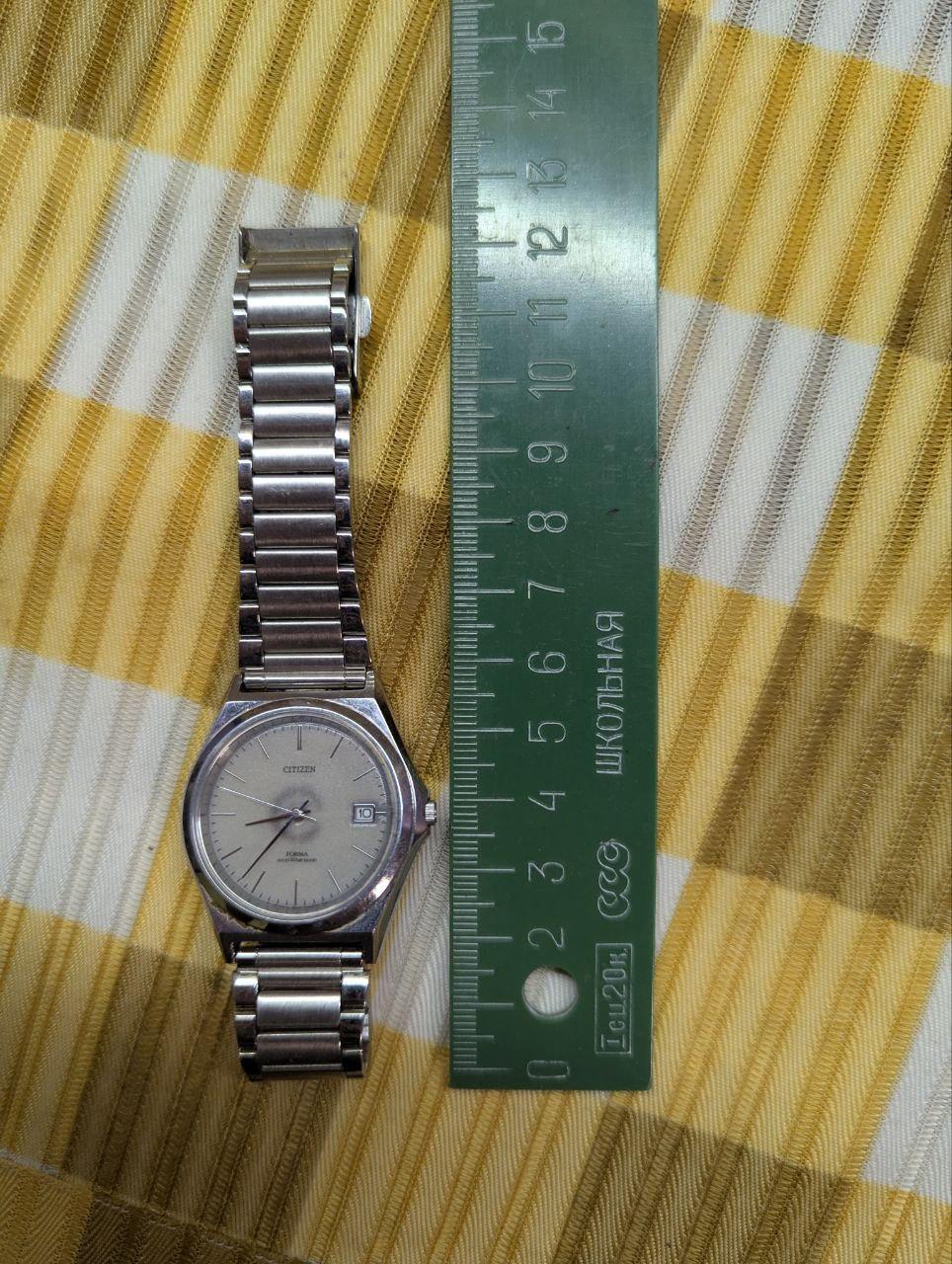 Vintage Pre-Owned Citizen Forma Eco-Drive 7820-H02888 Watch Silver Tone Bracelet Japan Movement Date