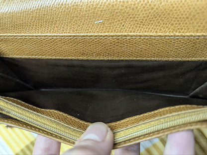 Pre-Owned Lancel Paris Leather Wallet Brown Long Wallet Designer Wallet Womens Wallet Authentic French Brand