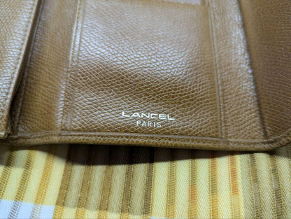 Pre-Owned Lancel Paris Leather Wallet Brown Long Wallet Designer Wallet Womens Wallet Authentic French Brand
