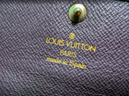 Louis Vuitton Epi Leather Key Holder Wallet Vintage Pre-Owned Yellow 4 Hooks Made in Spain LV Organizer Classic