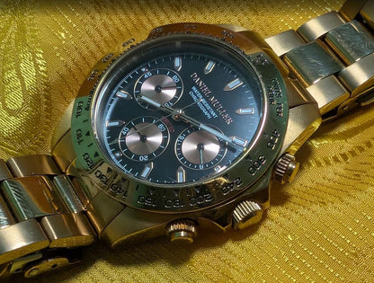 Pre-Owned Daniel Muller DM-2002 Limited Chronograph Watch Stainless Steel Men Quartz Date Sport Classic.case 40mm.