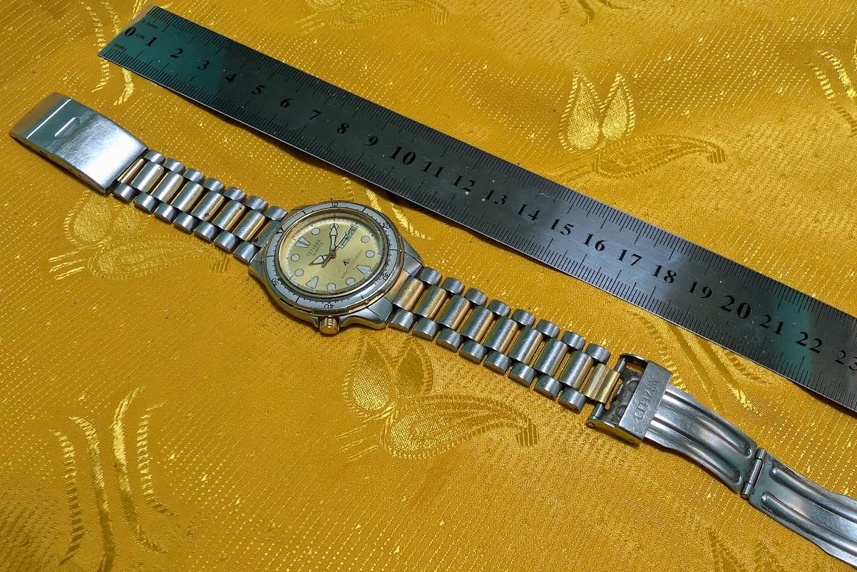 Rare Vintage Pre-Owned Citizen 200M Diver Quartz Watch 2854-259373 Japan 38mm For Repair