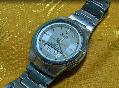 Vintage Pre-Owned Casio Wave Ceptor WVA-M480 Tough Solar Multi Band 5 Radio Controlled Watch