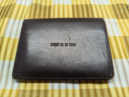 Vintage Pre-Owned Comme Ca Du Mode MEN Dark Brown Genuine Leather Wallet