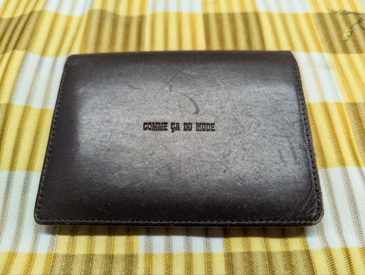 Vintage Pre-Owned Comme Ca Du Mode MEN Dark Brown Genuine Leather Wallet
