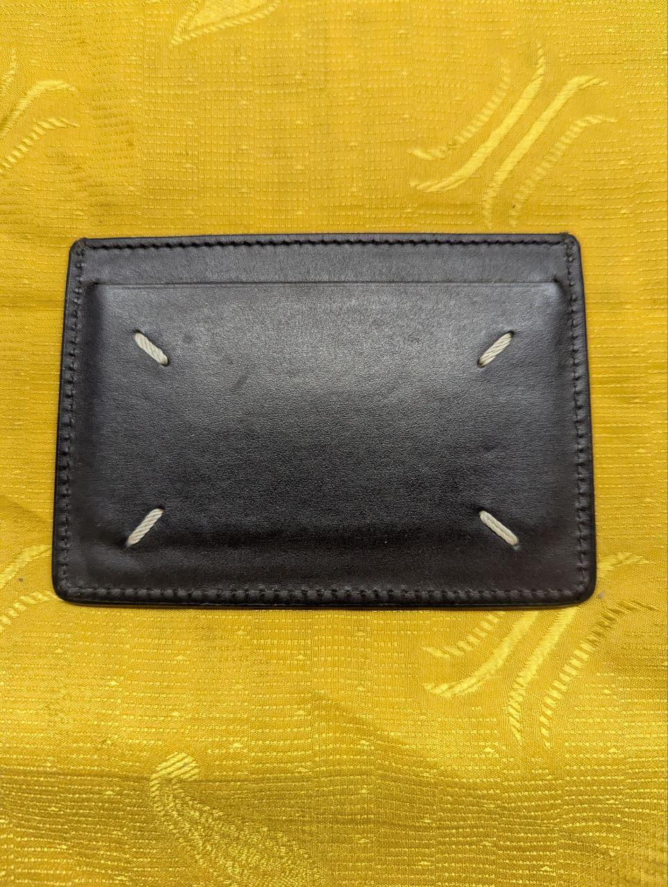 Pre-Owned Maison Margiela Leather Cardholder Wallet Black