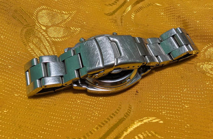 RARE Vintage Pre-Owned Orient Radio Controlled Perpetual Calendar Watch JDM Stainless Steel Bracelet Quartz Men's Classic Japan Watch 38mm.New Battery