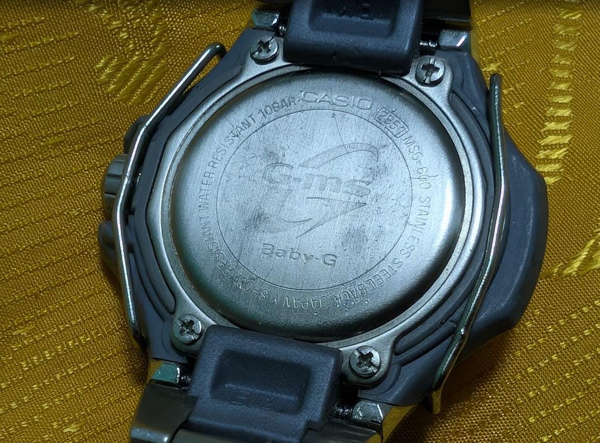 Casio Baby-G G-MS MSG-600 Premium Women Watch Steel Blue Dial 100M WR Luxury Sport Vintage Pre-Owned .New battery