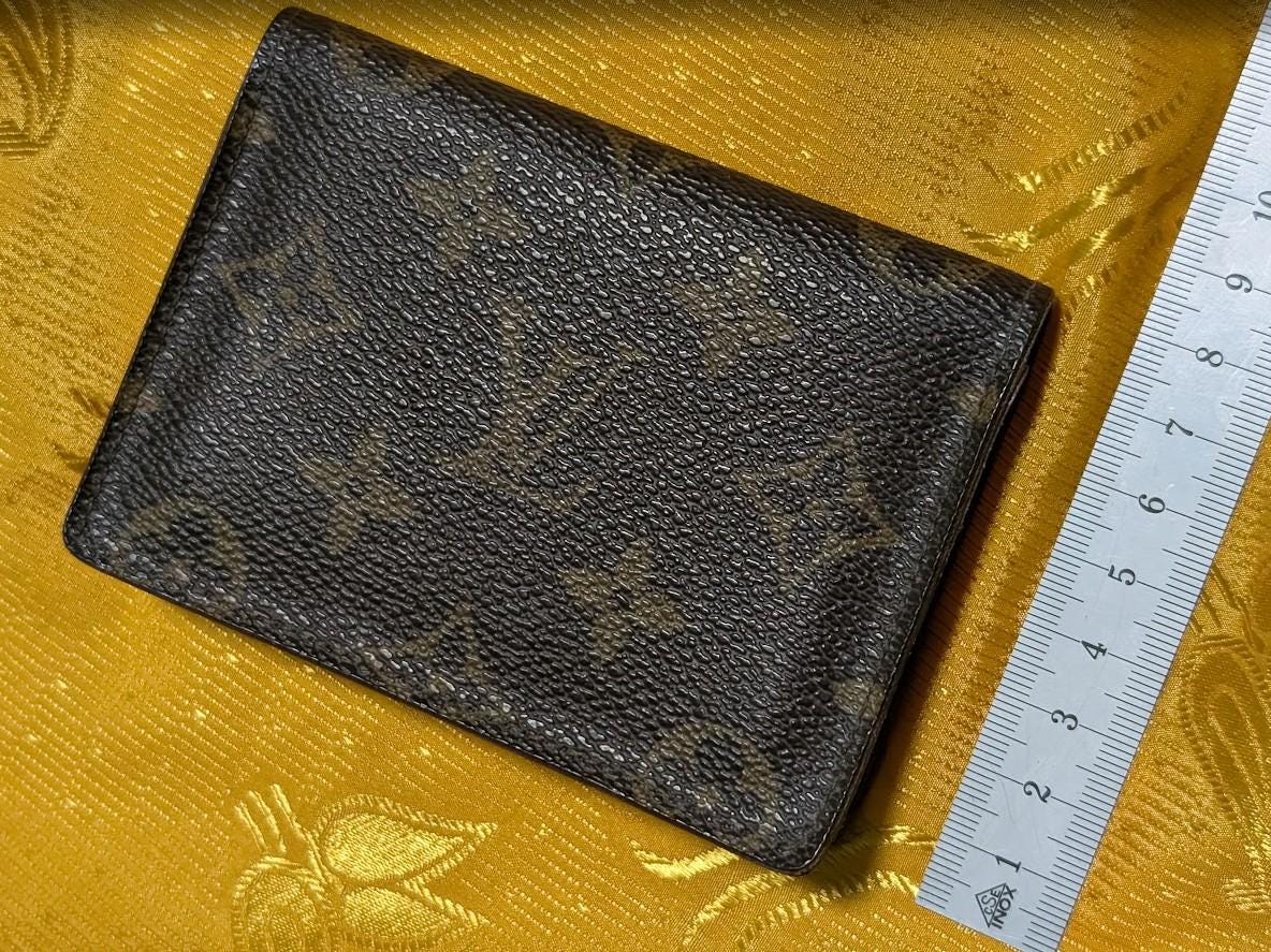 Louis Vuitton Monogram CA0933 Vintage Pre-Owned Card Holder Wallet LV Compact Brown Classic Pocket Organizer France