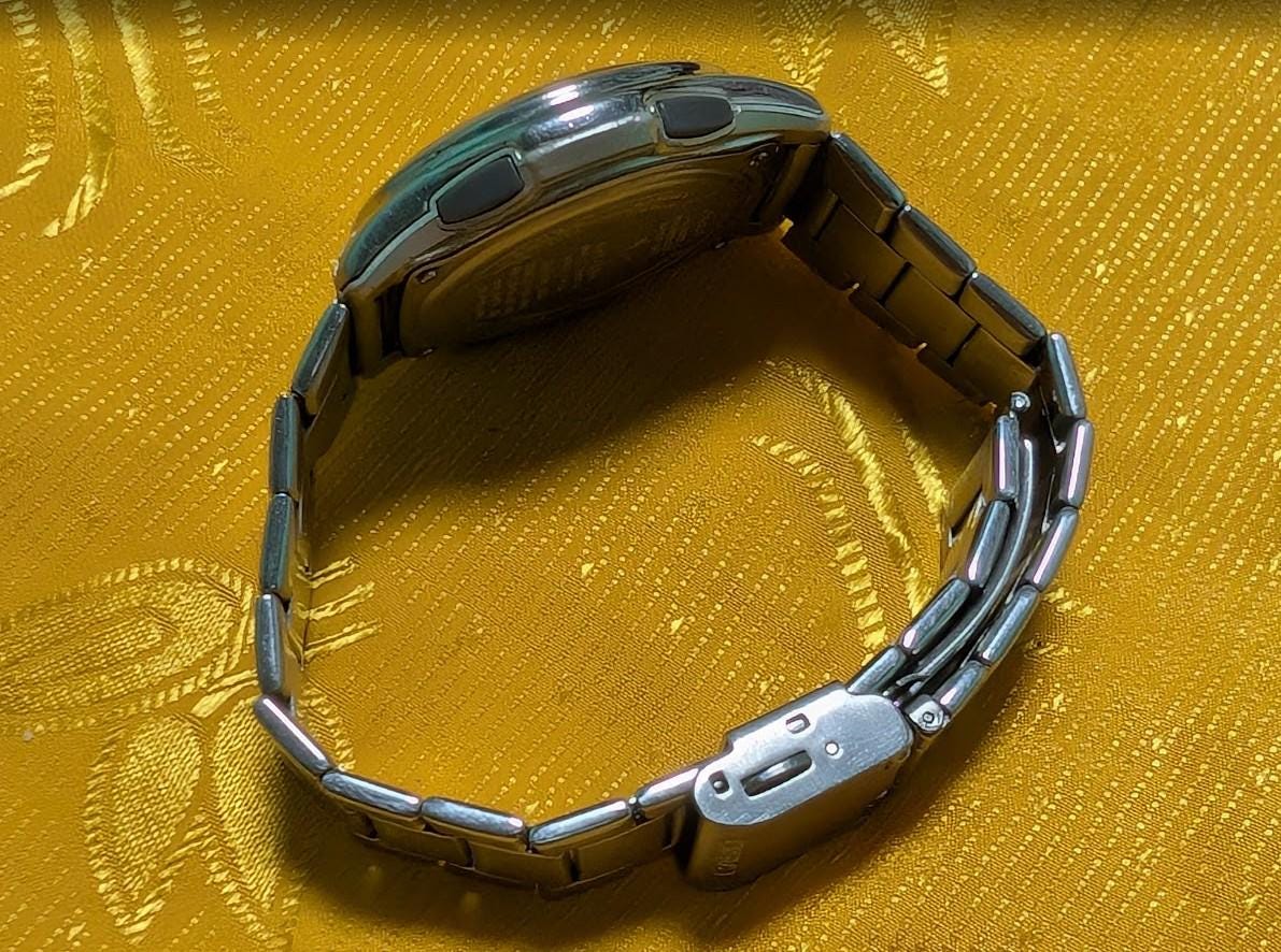 Casio Wave Ceptor WVA-M630 Multiband 6 Tough Solar Watch 40mm Silver Dial Vintage Pre-Owned JDM Men's Watch