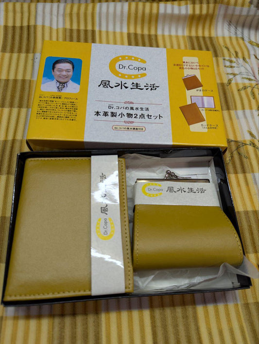 Pre-Owned Dr. Copa Feng Shui Life Genuine Leather Accessories set of 2