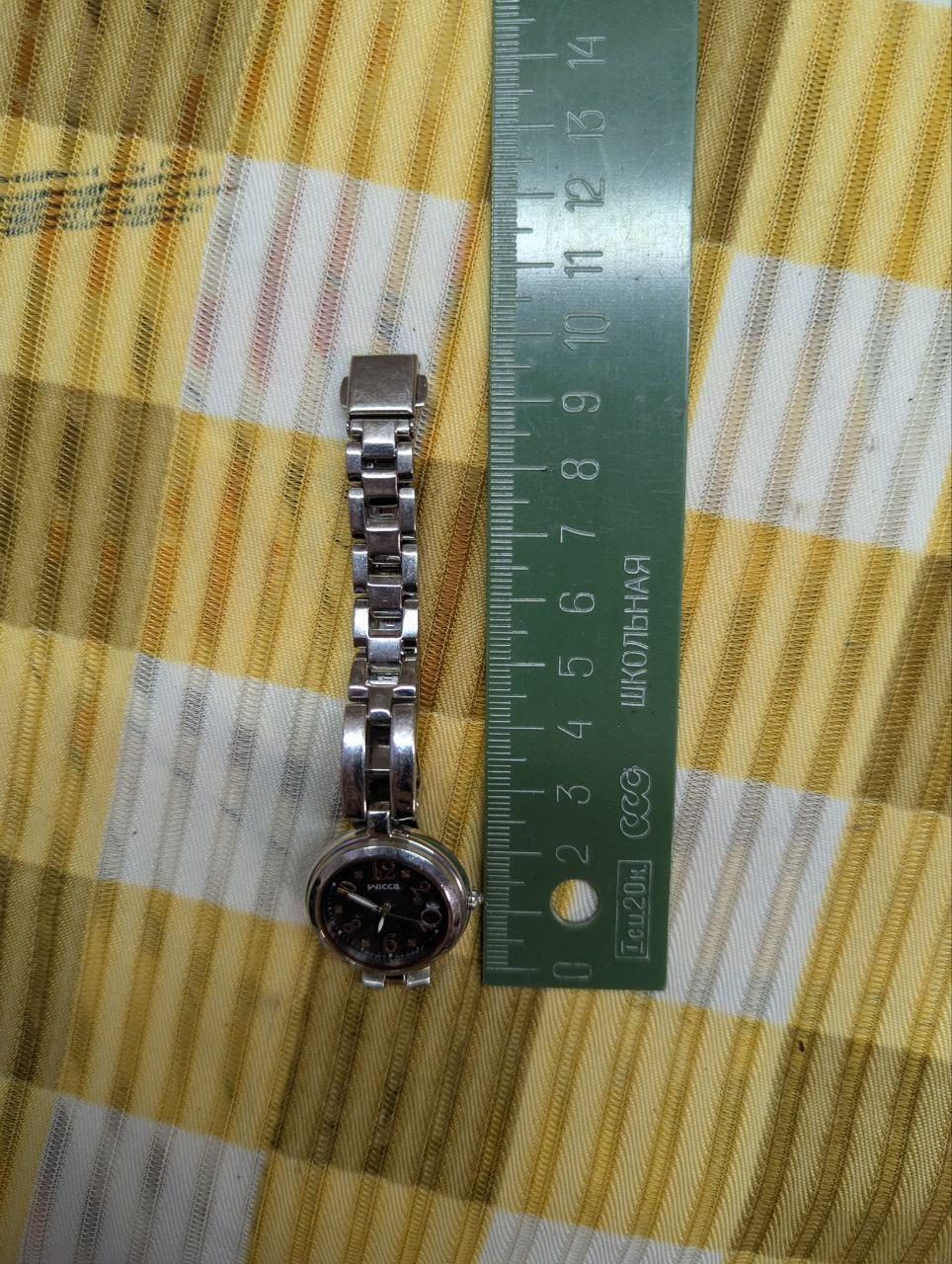 Vintage Pre-Owned Citizen Wicca H0F8 Solar Radio Controlled Women’s Watch Brown Dial Date Stainless Steel Bracelet Japan