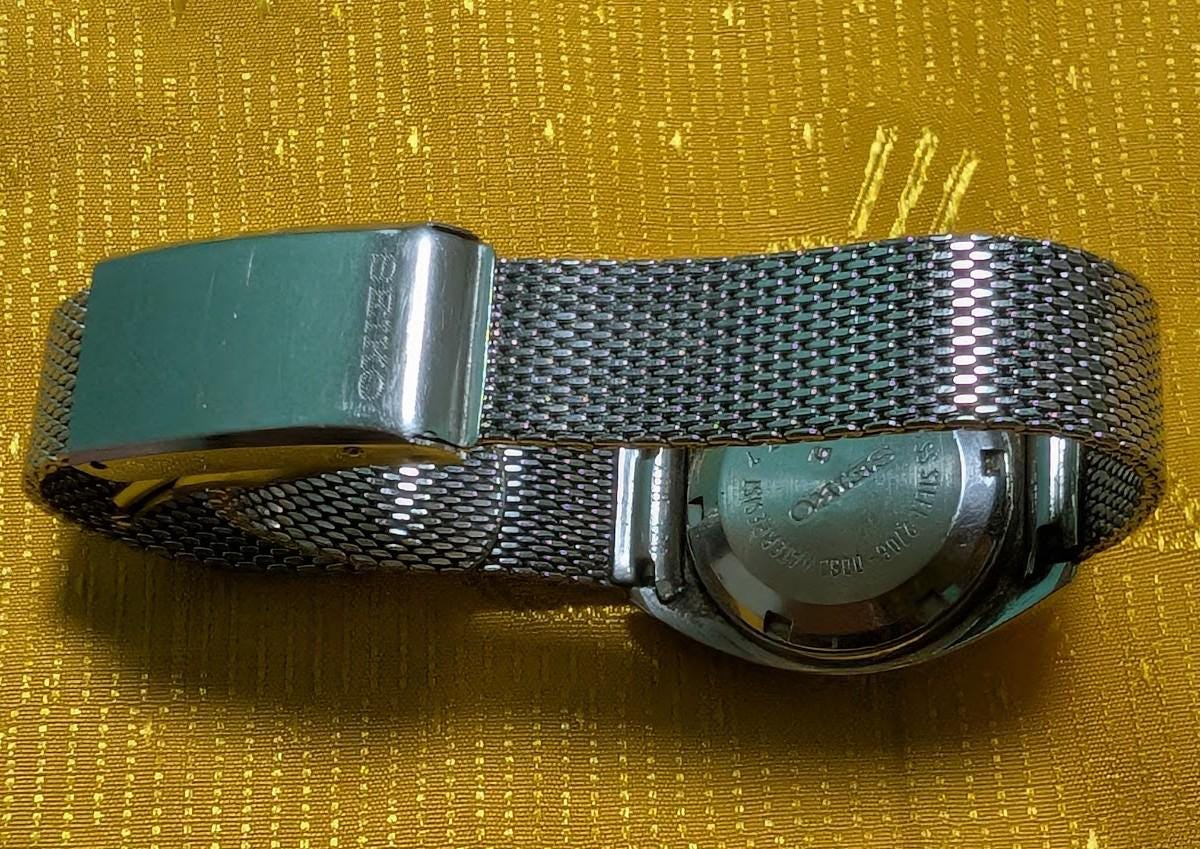 Seiko Automatic 2706-0080 Vintage Pre-Owned Ladies Watch 21 Jewels Silver Dial Japan Working With Video Rare Collectible Timepiece