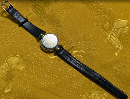 Rare vintage Pre-Owned elnard watch opal dial french movement 25mm women .Case 25mm.New battery.