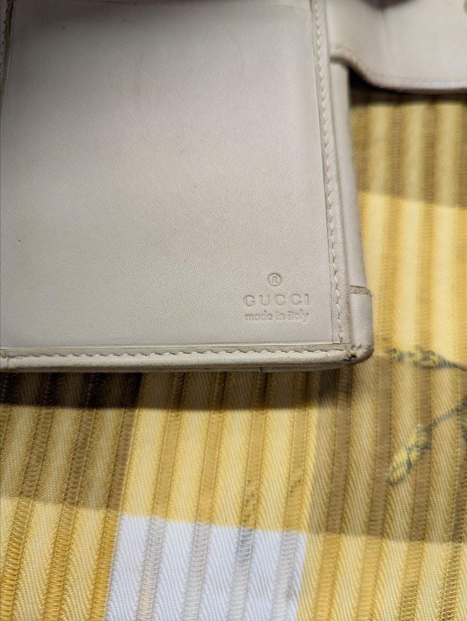 Vintage Pre-Owned Gucci GG Canvas Leather Wallet Beige Brown Monogram Wallet Designer Wallet Womens Wallet Authentic Italy