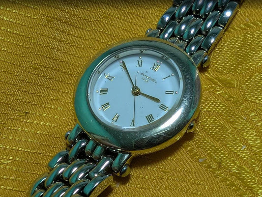 Vintage Pre-Owned Lancel Paris Ladies Watch 25mm Quartz Stainless Steel Bracelet Working Elegant Dress Watch