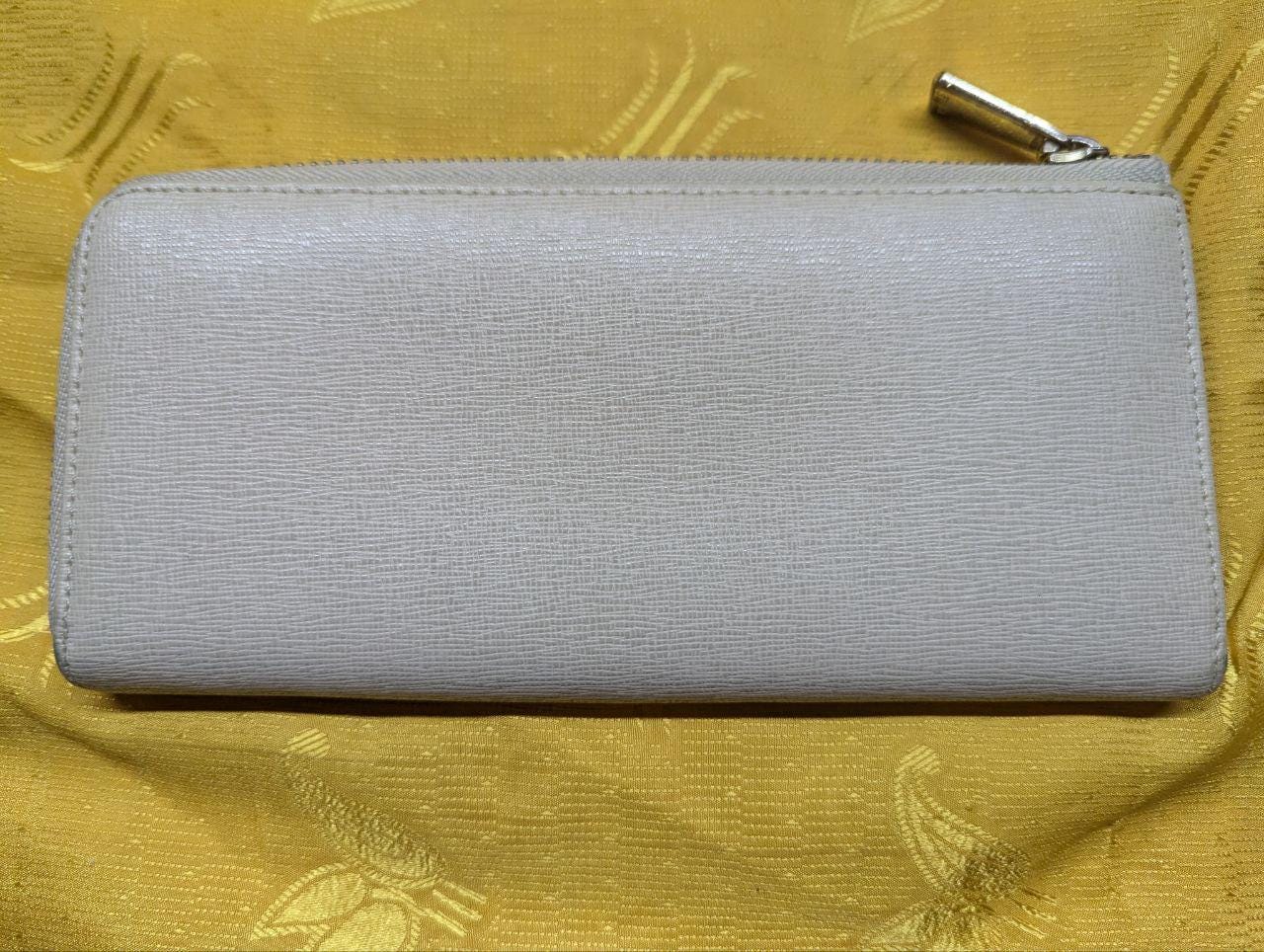 Pre-Owned Women's Authentic Leather Italian Long wallet FURLA , beige color