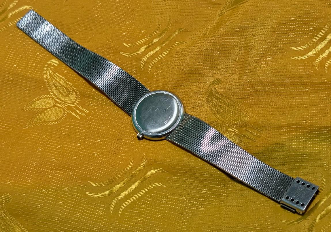 Rare Vintage Pre-Owned Favre Leuba Geneve 3502-42 Ultra Thin Mechanical Watch 33mm Swiss Made Original Mesh Bracelet Classic Dress Watch