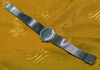 Rare Vintage Pre-Owned Favre Leuba Geneve 3502-42 Ultra Thin Mechanical Watch 33mm Swiss Made Original Mesh Bracelet Classic Dress Watch