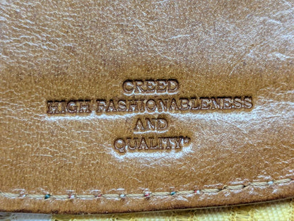 Creed Leather Zipper Coin Case Wallet Vintage Pre-Owned