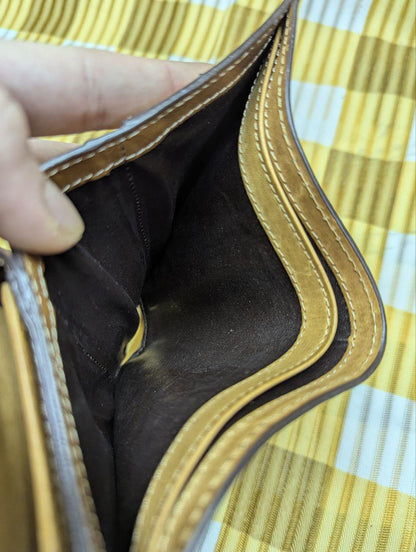 Pre-Owned Tough Jeans Military Surplus Leather Wallet