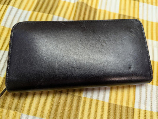 Pre-Owned Acluo Men'S Tochigi Leather Long Zip Around Wallet