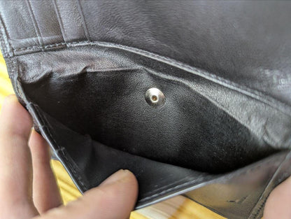 Pre-Owned Ashford card holder wallet Black Leather