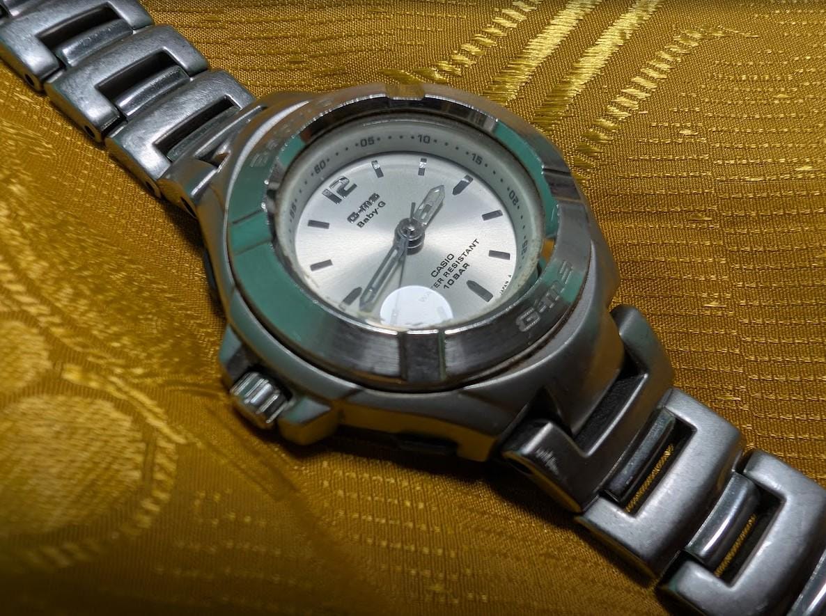 Vintage Pre-Owned Casio Baby-G G-MS MSG-502 Premium G-MS Series 40mm Steel Analog Watch New Battery Japan