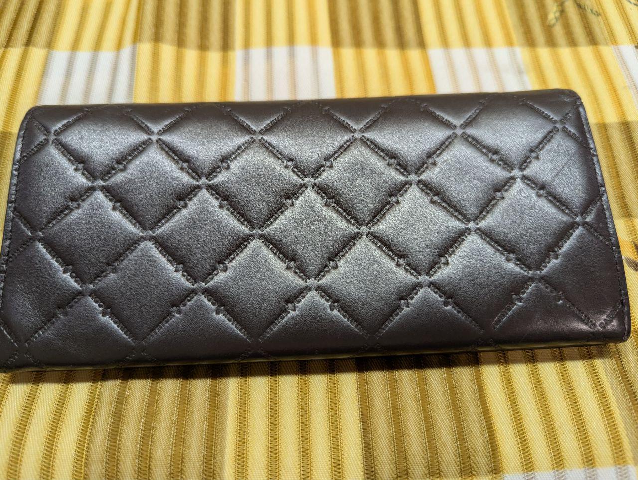 Pre-Owned Patrick Cox Long Patent Leather Designer Wallet