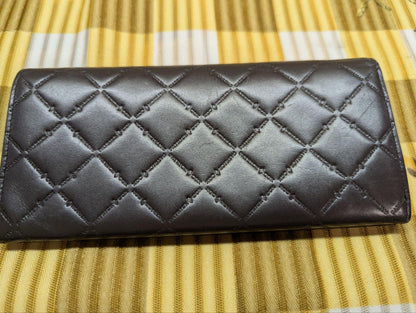 Pre-Owned Patrick Cox Long Patent Leather Designer Wallet