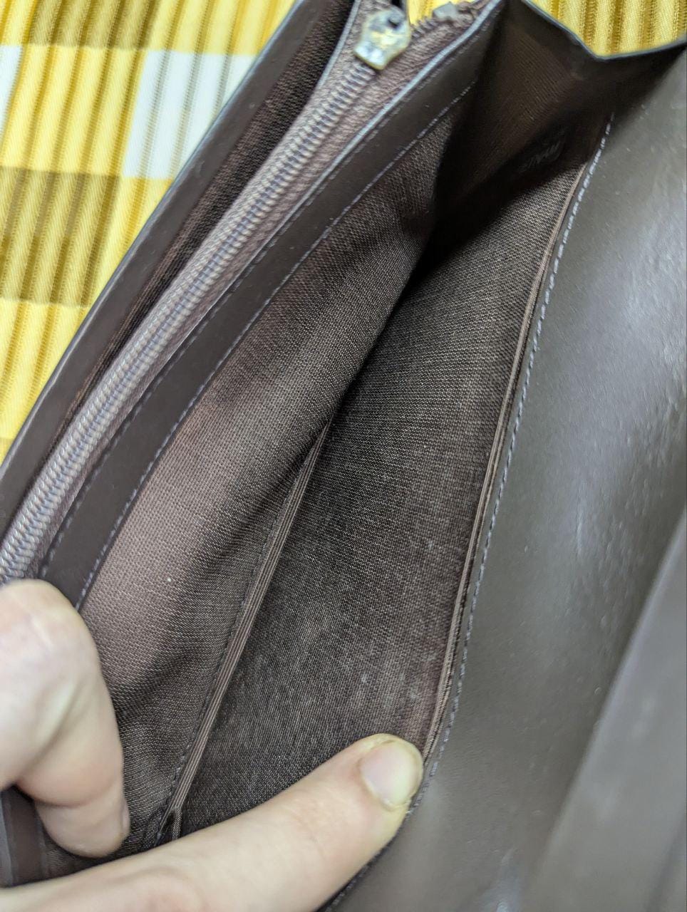 Pre-Owned Patrick Cox Long Patent Leather Designer Wallet