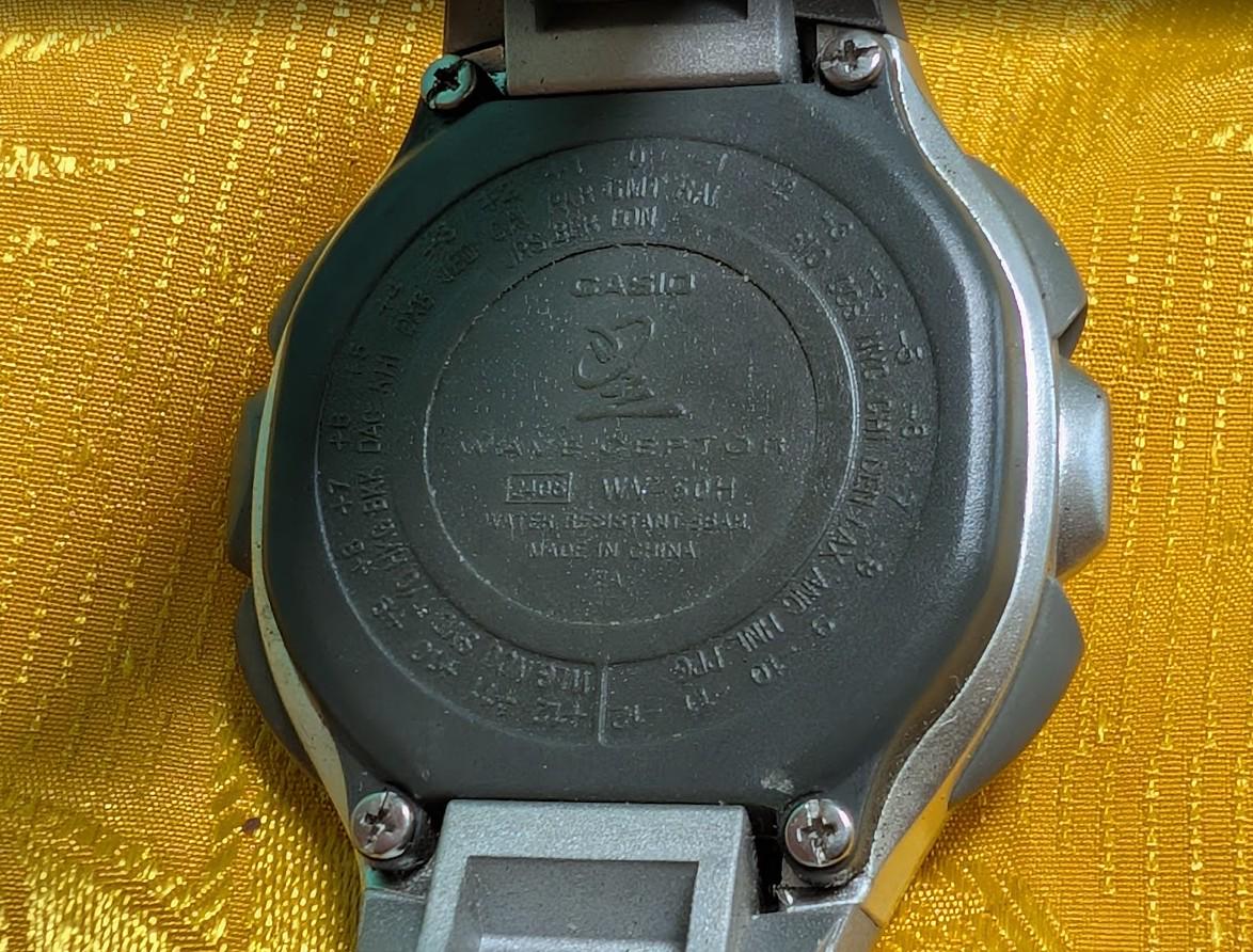 Vintage Pre-Owned Casio Wave Ceptor WV-50HJ 2408 Digital Watch 40mm Radio Controlled Excellent Condition