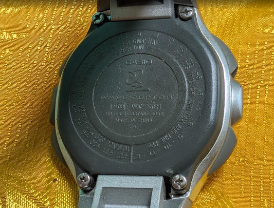 Vintage Pre-Owned Casio Wave Ceptor WV-50HJ 2408 Digital Watch 40mm Radio Controlled Excellent Condition
