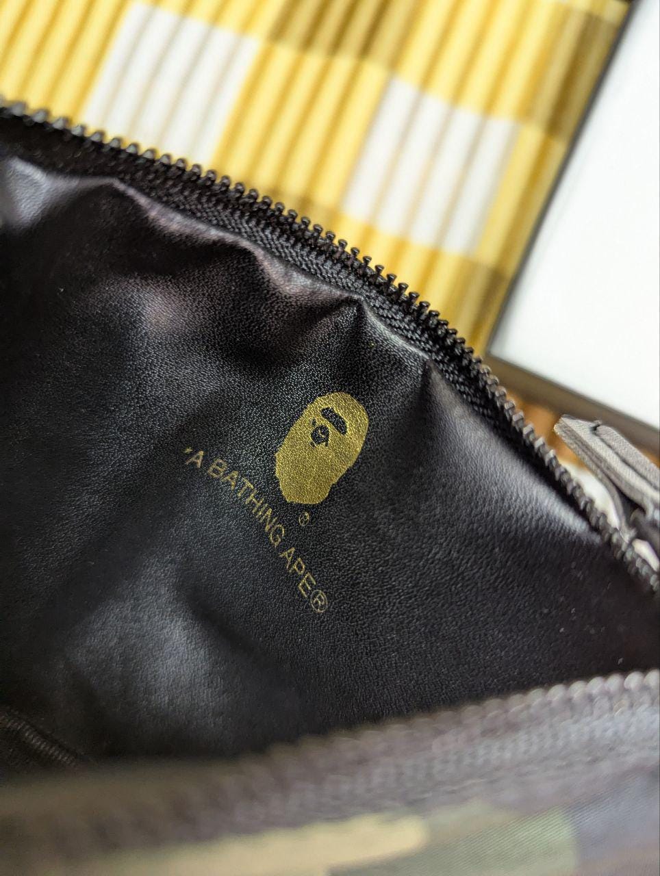 Pre-Owned Authentic a bath inc ape BAPE CAMO Padded Wallet