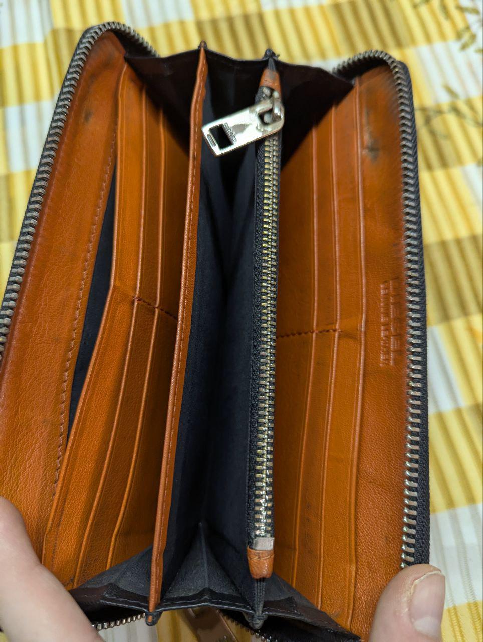 Vintage Pre-Owned DIESEL Long Wallet Black Solid