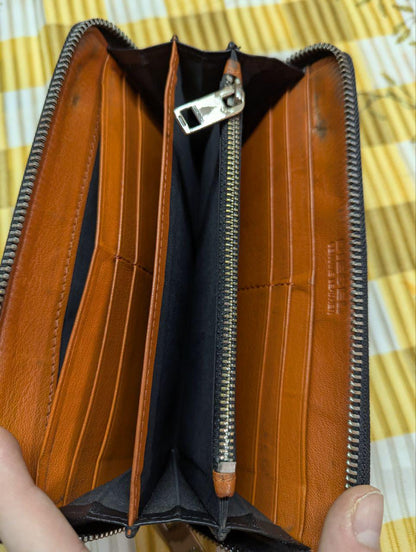 Vintage Pre-Owned DIESEL Long Wallet Black Solid