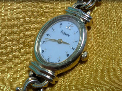 Rare Vintage Pre-Owned Citizen Elegance 2200-241266 Ladies Quartz Watch Original Bracelet White Dial Japan Working Dress Watch